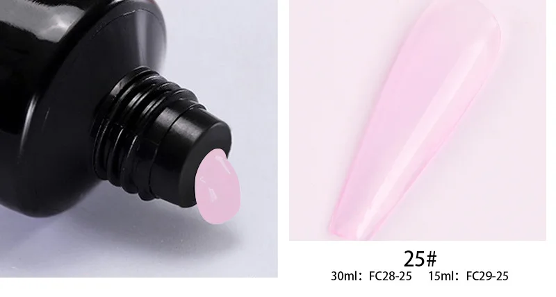 22-Your Logo Nail Gel For Nails Extension Finger Nail Art Manicure Acryl Gel Varnish 15ML UV Gel Polish Extension