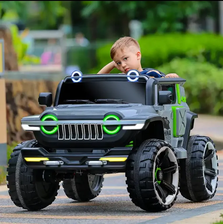Wholesale New 2-Seater 12V Kids Electric Ride-On Vehicle 24V Battery Plastic PP Material Four Wheel Drive Genre Ride-On Cars
