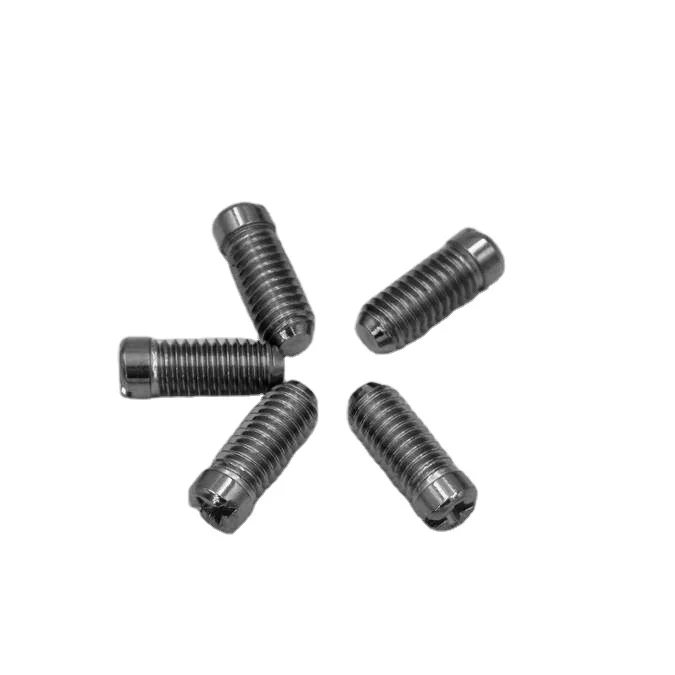 China factory  license plate screws  Burnished Set Grub Screws  dome head bolt  M6 plastic tie strips corner connector screw