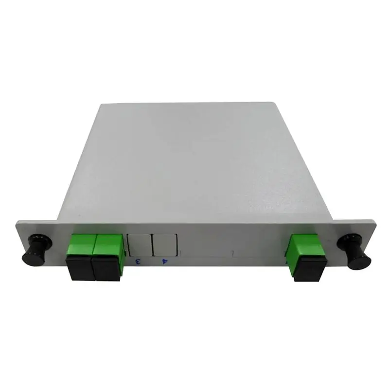 1x4 FTTH Box FIBERVISION FTTH Fiber Optical Splitter with SC/APC Connector  PLC slot box splitter ABS box type splitter plc