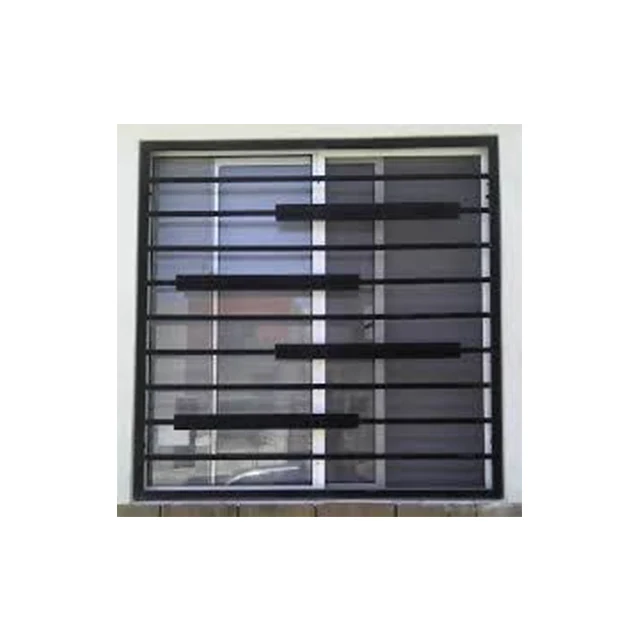 Роскошный безопасный оцинкованный стальной фиксированный оконный гриль, кованый дизайн окна