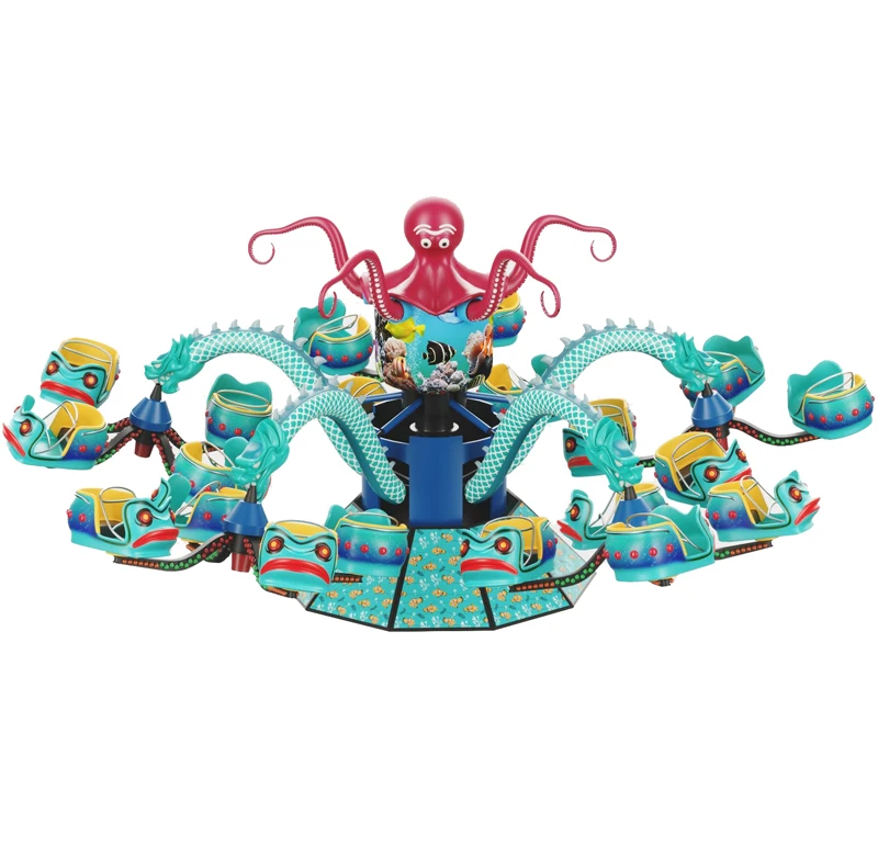Kiddie amusement park rides big octopus rides
