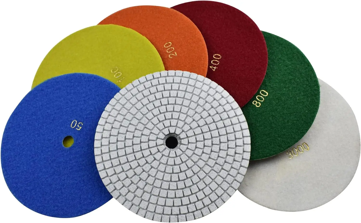 100mm Wet Diamond Hand Polishing Pad Granite Polishing Pads Marble Polishing Pads