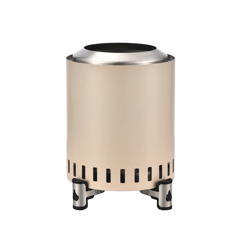 ODM Round Smokeless Fire Pit Portable Eco-friendly Stainless Steel Clean Burning Tabletop Mini Fire Pit