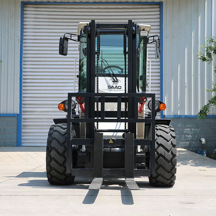  China 2.5 3 3.5 4 5 6 7 Ton Forklift Off Road 4WD 4x4 All Rough Terrain Diesel Truck Price for