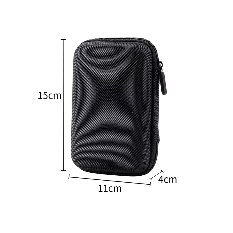 Carrying Pouch Storage Bag EVA Hard Case For Electronics Charger Organizer Case Bag Travel Waterproof Mesh Elastic Universal Bag