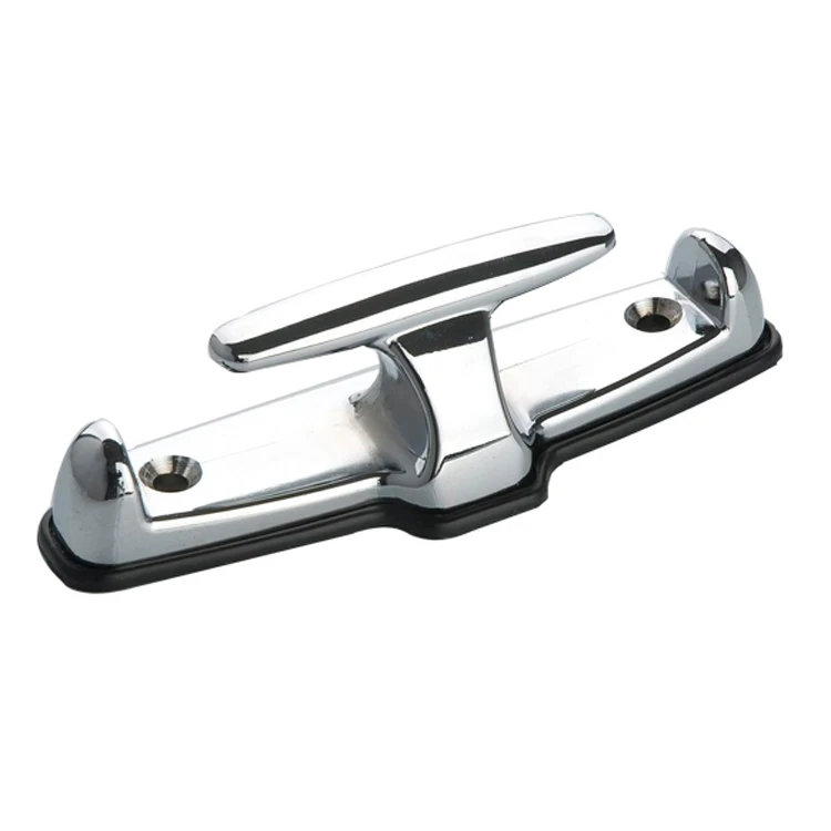 High Quality 2PC T Rope Hook Chrome Stake Pocket Truck Anchor Points With Toggle Bolt And Rubber Bumper