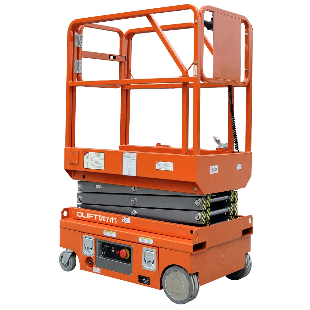 hydraulic fork lifter mini electric scissor lift platform portable lifter