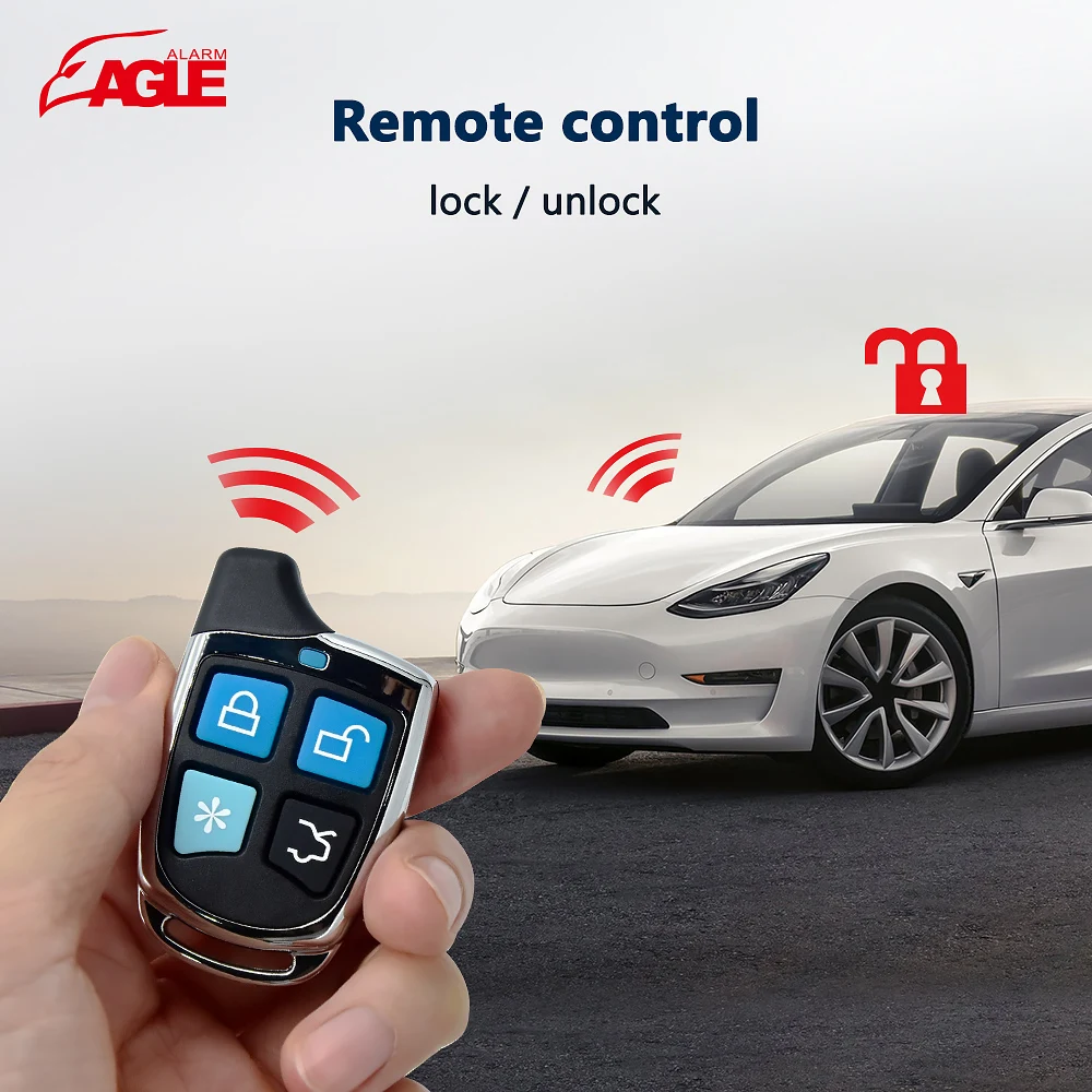 Wholesale Vehicle Immobilizer Kit Security Tracking Gps Tracker Car Alarm System OEM Universal Car Alarm One Way Black DC 12V