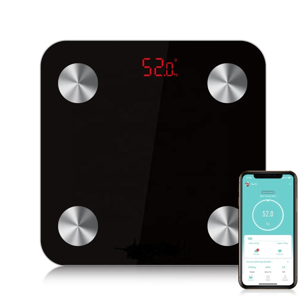 Hot Seller Digital Red LED Smart Electronic Body Scale New Design Outdoor Household Scales Blue tooth Function Business Weighing