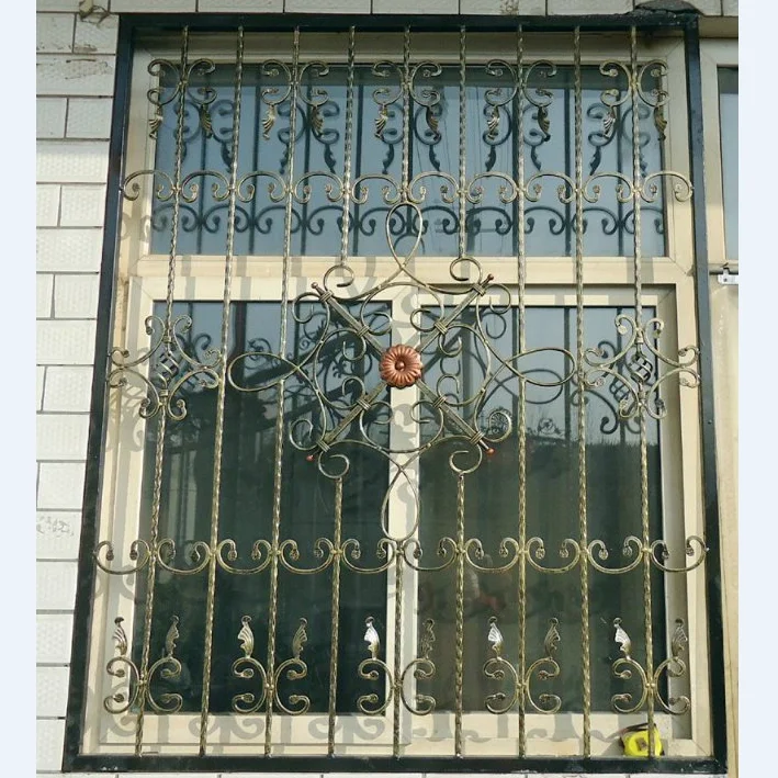 2011 new design china manufacture producer wrought iron window grill