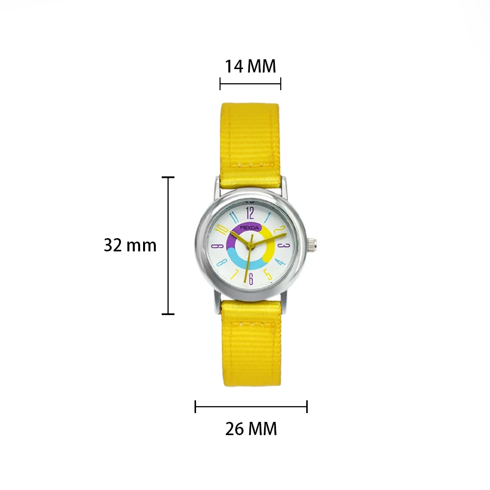 MEXDA Cheap Quartz yellow Children Watch Cute Cartoon Watch For Kids Montre Enfant Analogue Kids Watch