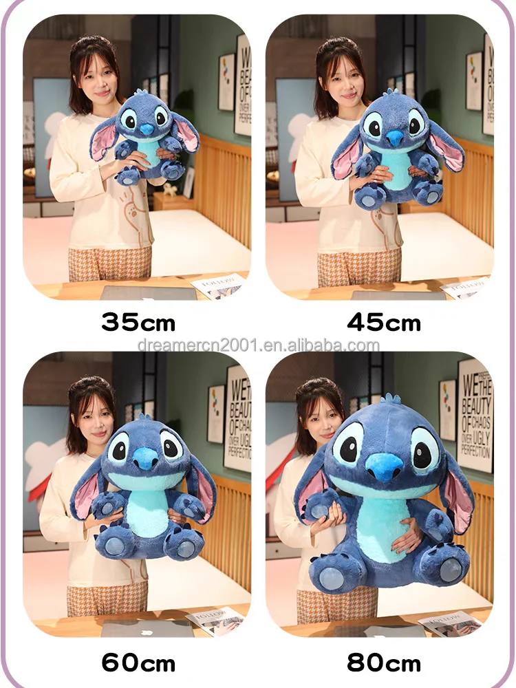 Hot Cartoon Blue Pink Stitch Plush Dolls Anime Toys Lilo andStitch stich Plush stuffed Toys christmas Gifts for Kids