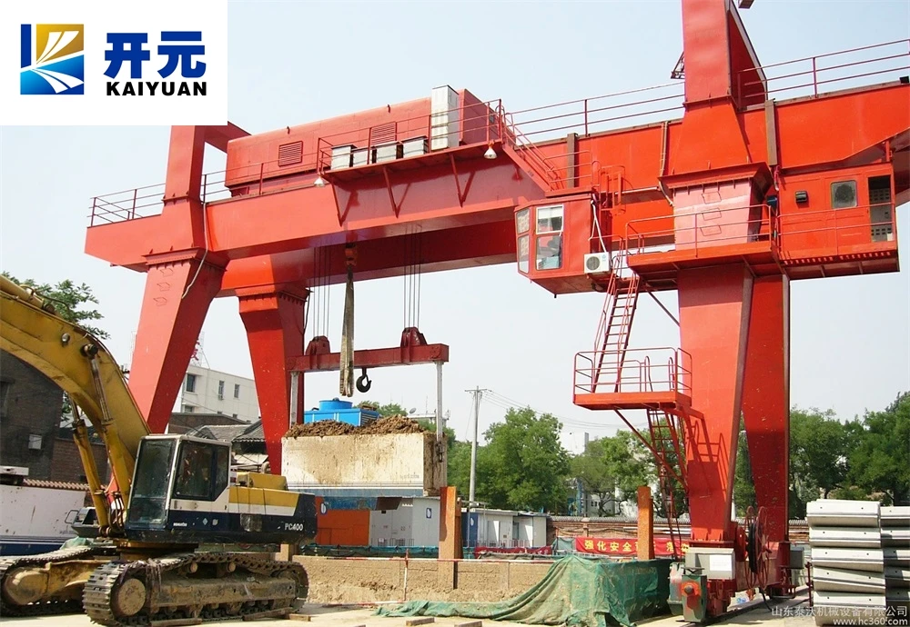 Kaiyuan Crane Machine Price Mh Type 3t 5t 10t 16t 20t Electric Hoist Single/Double Girder Gantry Crane for Factory Outside