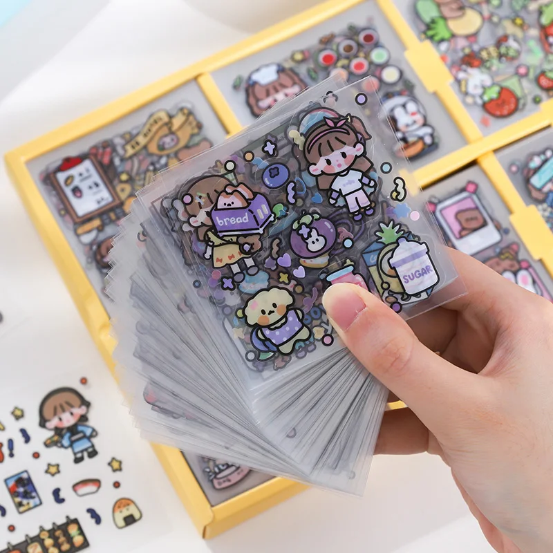 200pcs/1lot Kawaii Scrapbook Sticker Soft Super Market Scrapbooking Supplies Planner Decorative Craft Stationery Sticker