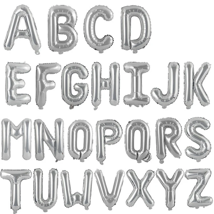 16 Inch 32 Inch 40Inch  Foil Letter Balloon For Party Decoration
