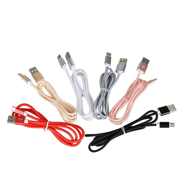 
Hight quality Nylon Braided Fast Charger Data Cable 1M/2M/3M For Phone/SamSung/ Micro/type-c Usb Cable Mobile phone data cable 