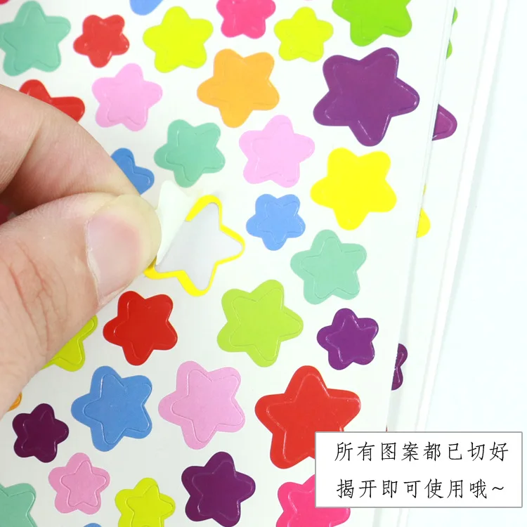 6pcs/set Custom Kawaii Diary Heart Star Dot Shaped Happy Planner Stickers sticky Notes stationery Decorative Products Memo Pad
