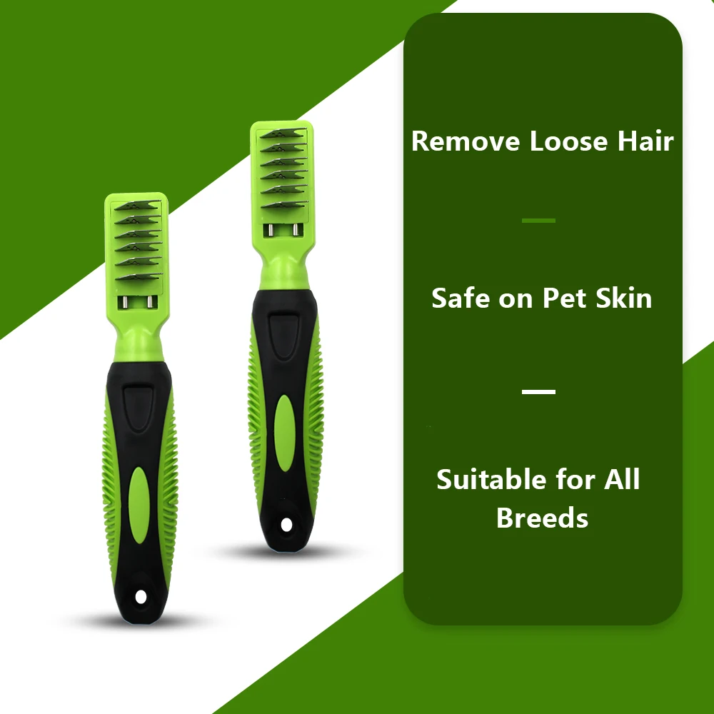 Six Sharp Blades Pet Dog Cat Dematting Knots Cutting Comb