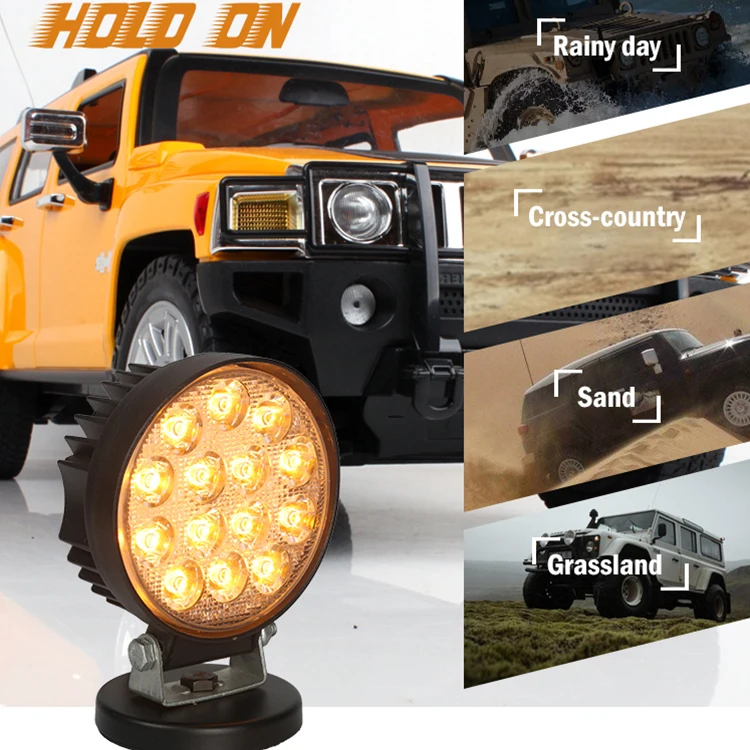Good quality led work light driving 12v waterproof auto lamp truck round car headlight