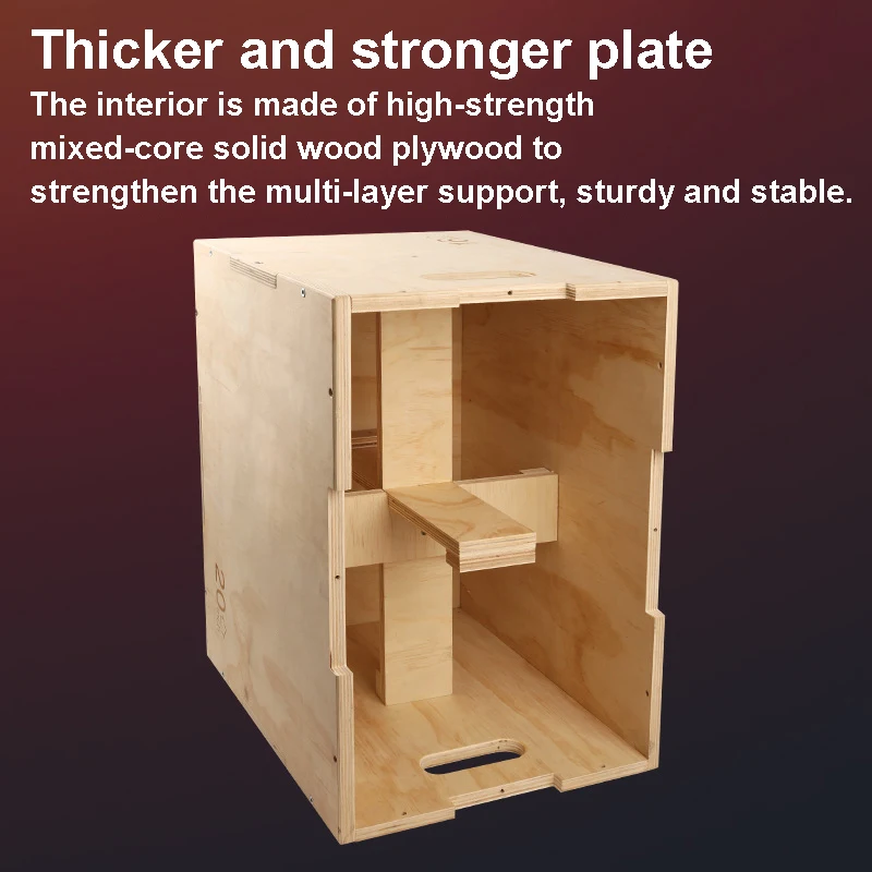 MKAS Caja De Salto 3 In 1 Custom Logo Wood Plyobox Plyo Jump Box Set Fitness Wooden Jump Plyometric Plyo Box