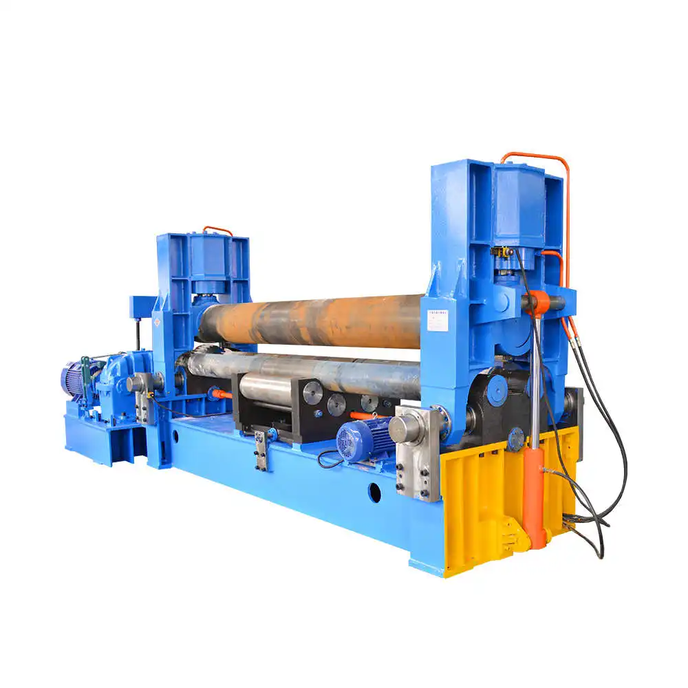 3 rollers heavy duty plate sheet metal cnc rolling bending machine for metal sheet