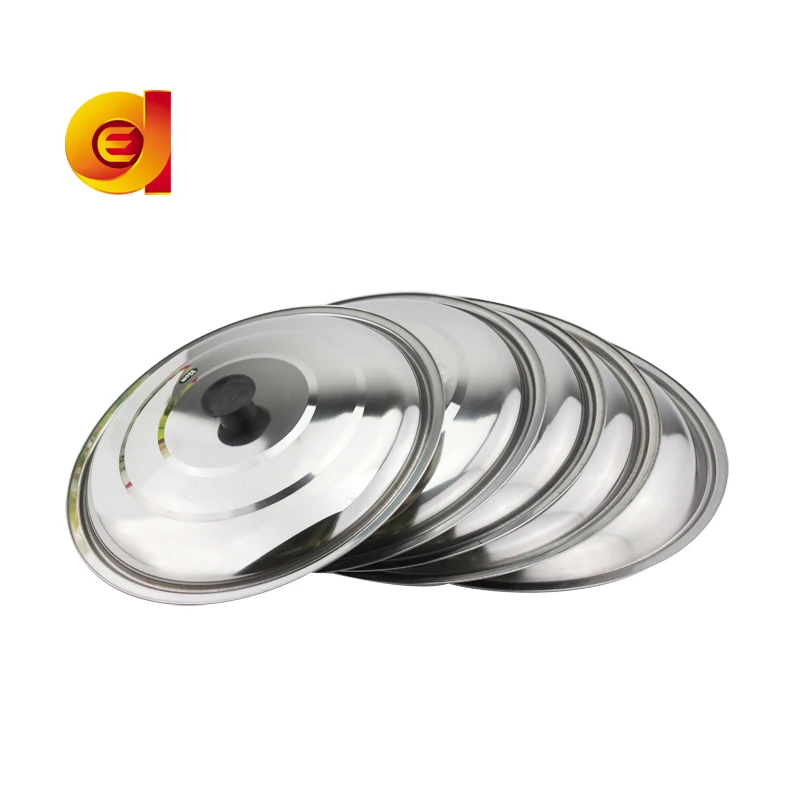 
Multi-specification frying pan cover 410 stainless steel cooking pot lids 