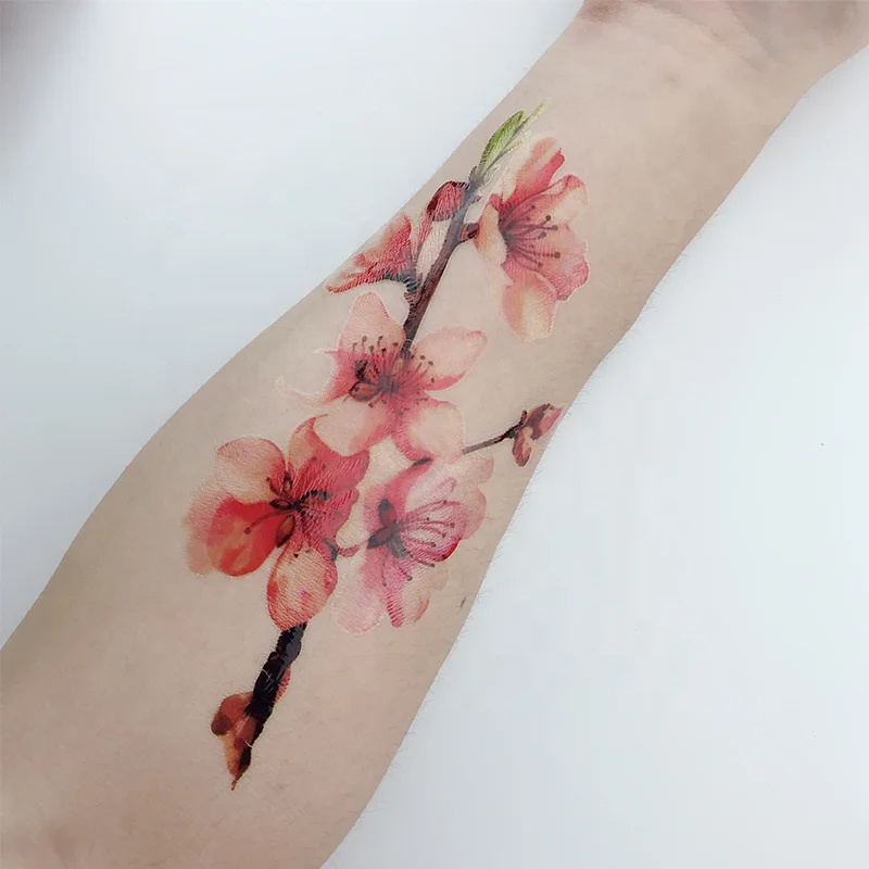 Waterless Temporary Tattoo Stick Flower tatoo for party adult kids