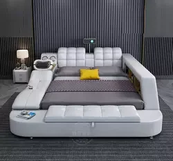 Bedroom sets luxury king size modern white leather royal wooden queen hotel italian home furniture kids twin size bedroom sets