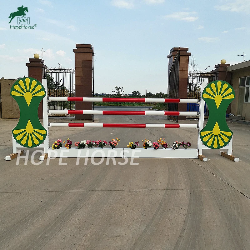 
Aluminum tubes New design jump obstacles show jump wings with strong pvc panel 