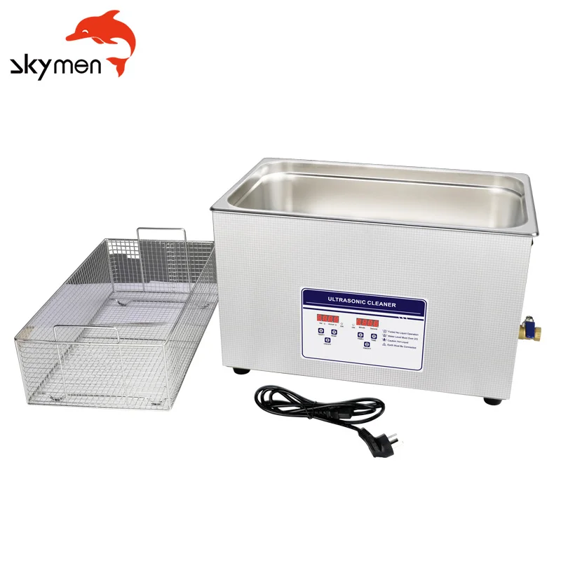 Ultrasonic Cleaner 30L 600W Stainless Ultrasound Bath Electronic Parts PCB Engine Gear Lab Solution