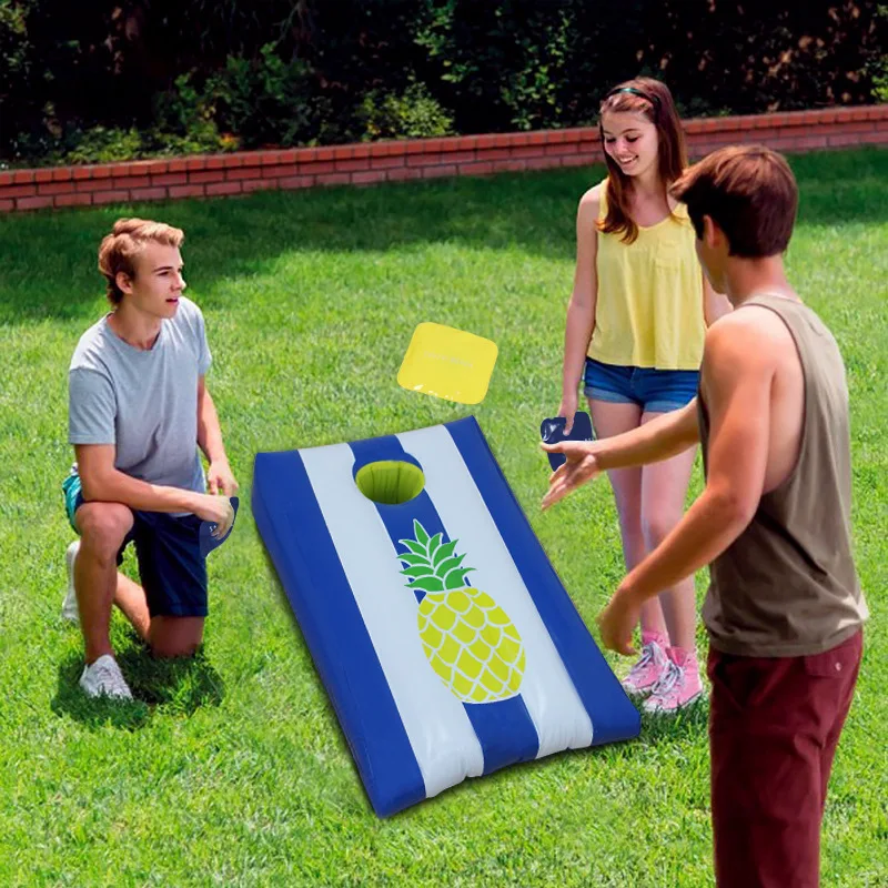 Pool Toys Bean Bag Toss Games Inflatable Floating Cornhole Board Set Toss Toys for Kids Adult Water Games