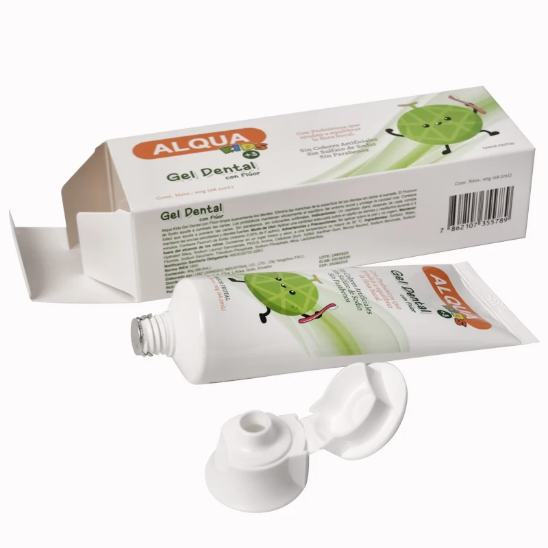 Custom SLS Free Parabens Free Xylitol Probiotic Fruit Flavored Kids Fluoride Toothpaste Manufacturer For Children