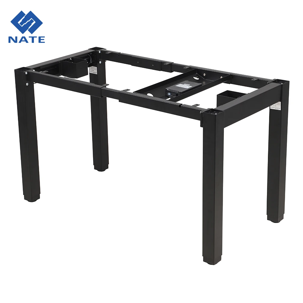 Commercial Office Meeting Conference Table Electric Height Adjustable Desk Dual Motor Adjustable Standing Computer Desk Frame