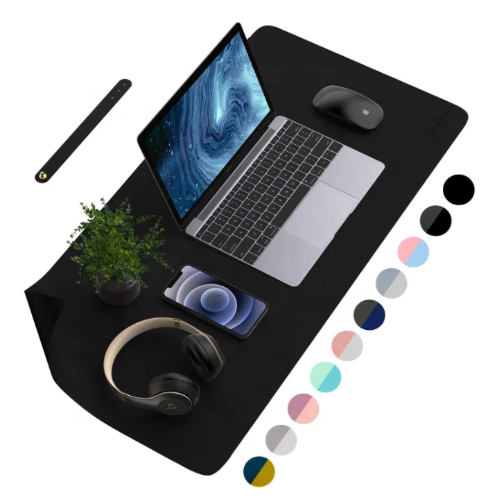 Двухсторонний Настольный коврик из искусственной кожи большой для мыши водонепроницаемые настольные органайзеры украшение офиса дома игровой письма