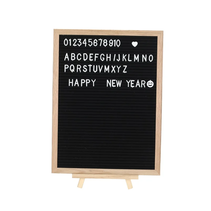 
Wholesale INS word motherboard oak frame felt letter message board 12*16 inches polyester environmental protection 