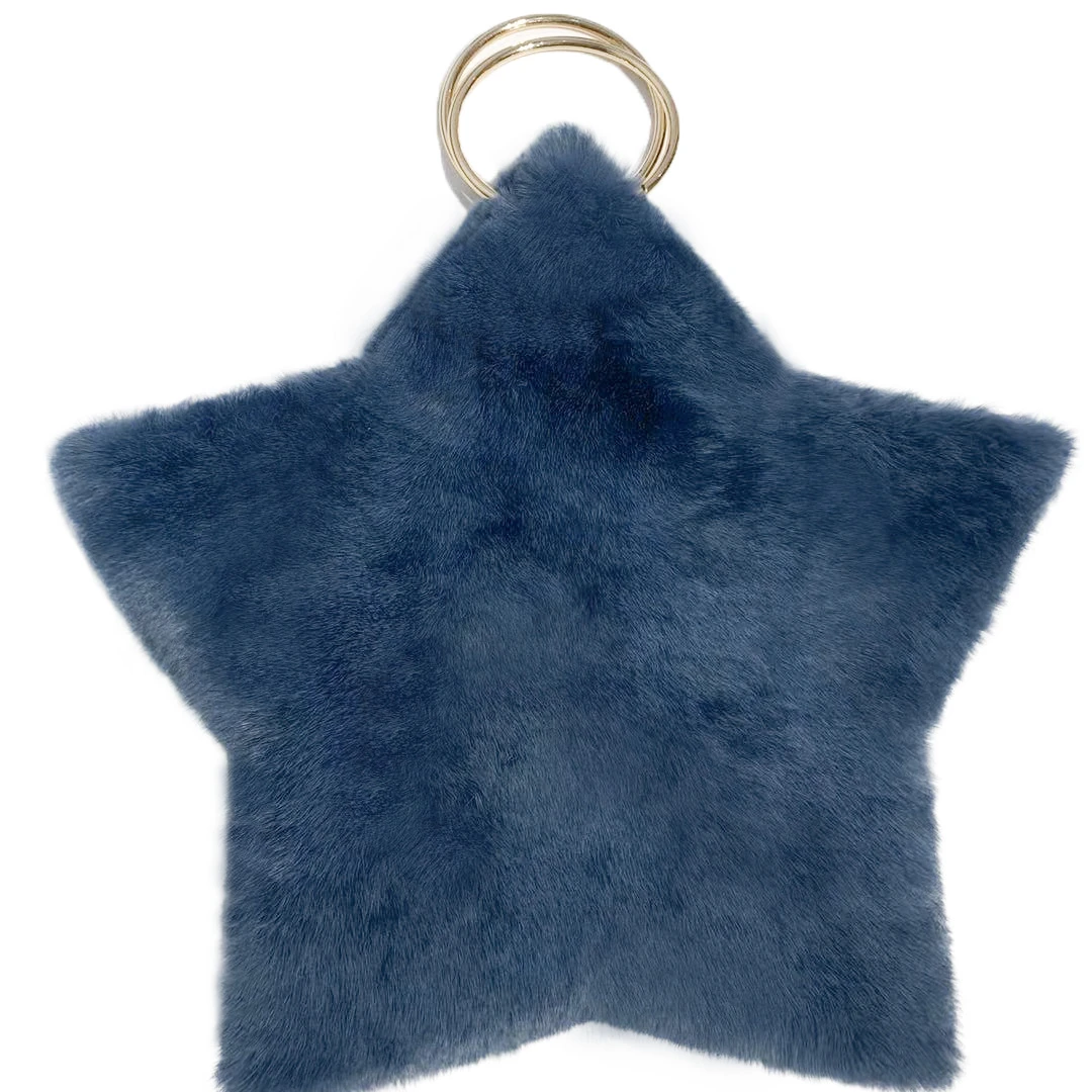 Girls Ladies Autumn Winter New Fashion Cute Custom Winter Handbag Rex Rabbit Fur Bag