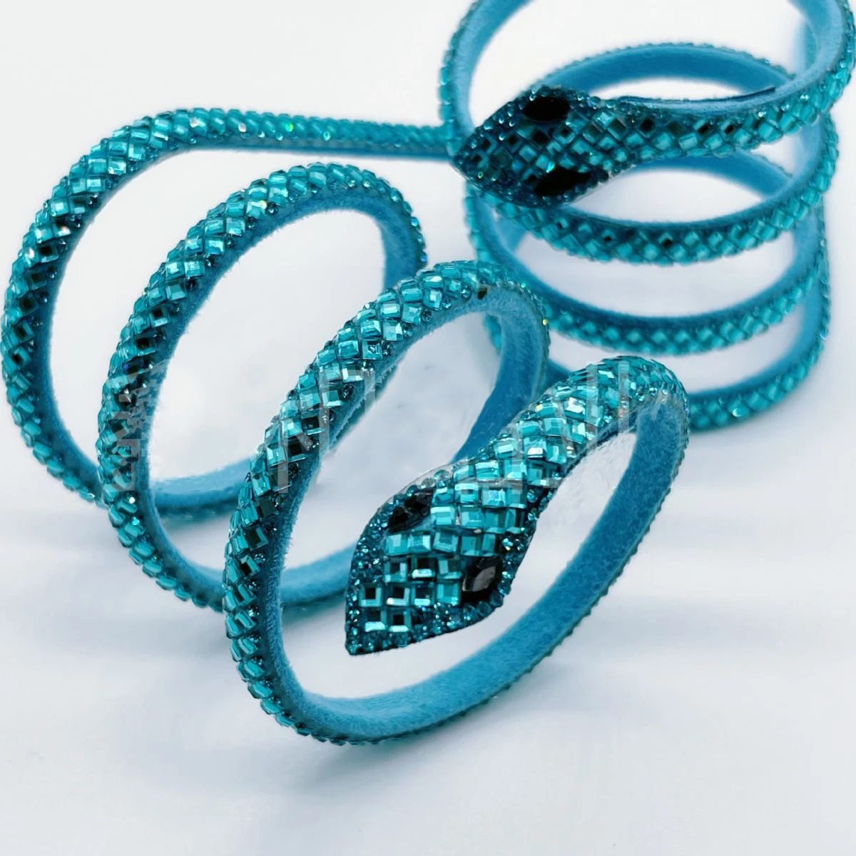 Custom Rhinestone High Heel Snake Wrap Rhinestone Ankle Accessories Shape Circle Upper For Women Shoes Heel Shoes Accessories