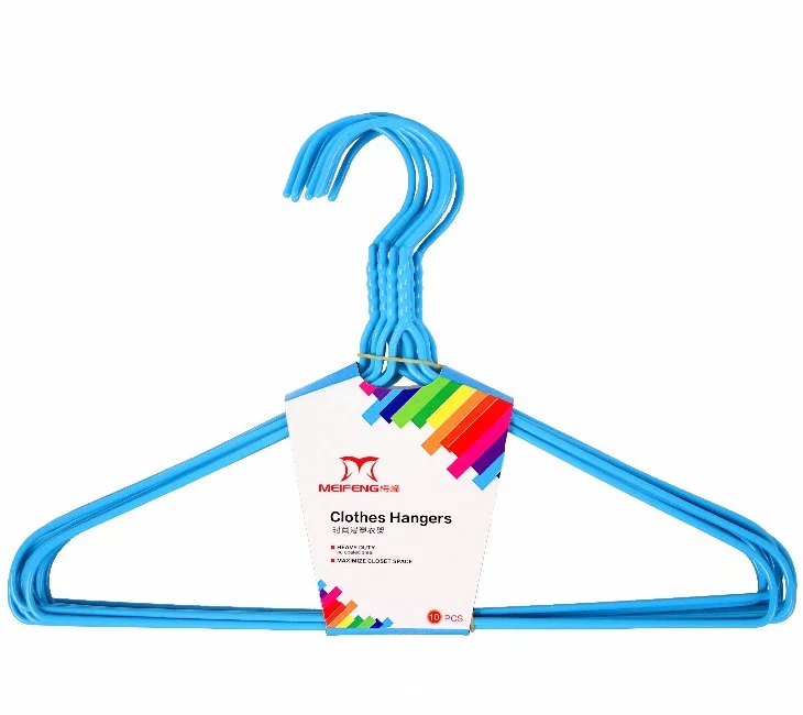Cheap Kids Clothes  Hanger High Quality Wire Hanger PE Coated Hanger For Children Clothes Storage