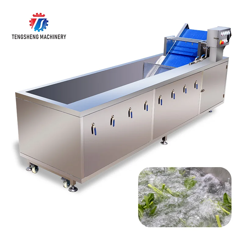 Large-scale leaf vegetables cleaning machine multifunctional fruit vegetable cleaner automatic citrus fruit washing machine