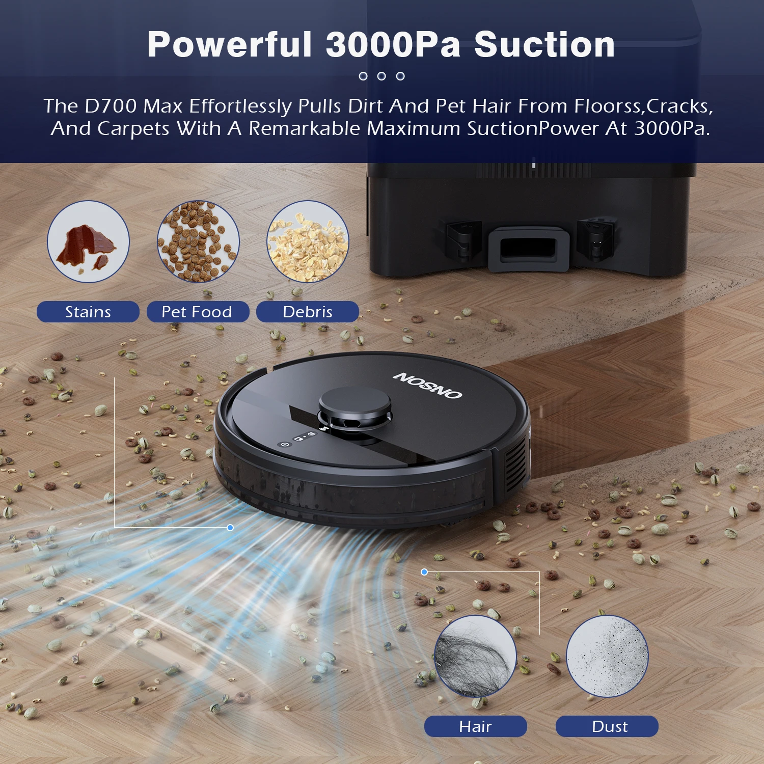 High Suction Self Empty Dust Disposal Vacuum Robot Floor Sweeping Machine Cleaner Large Home Cleaning Robot Mopping Cleaner