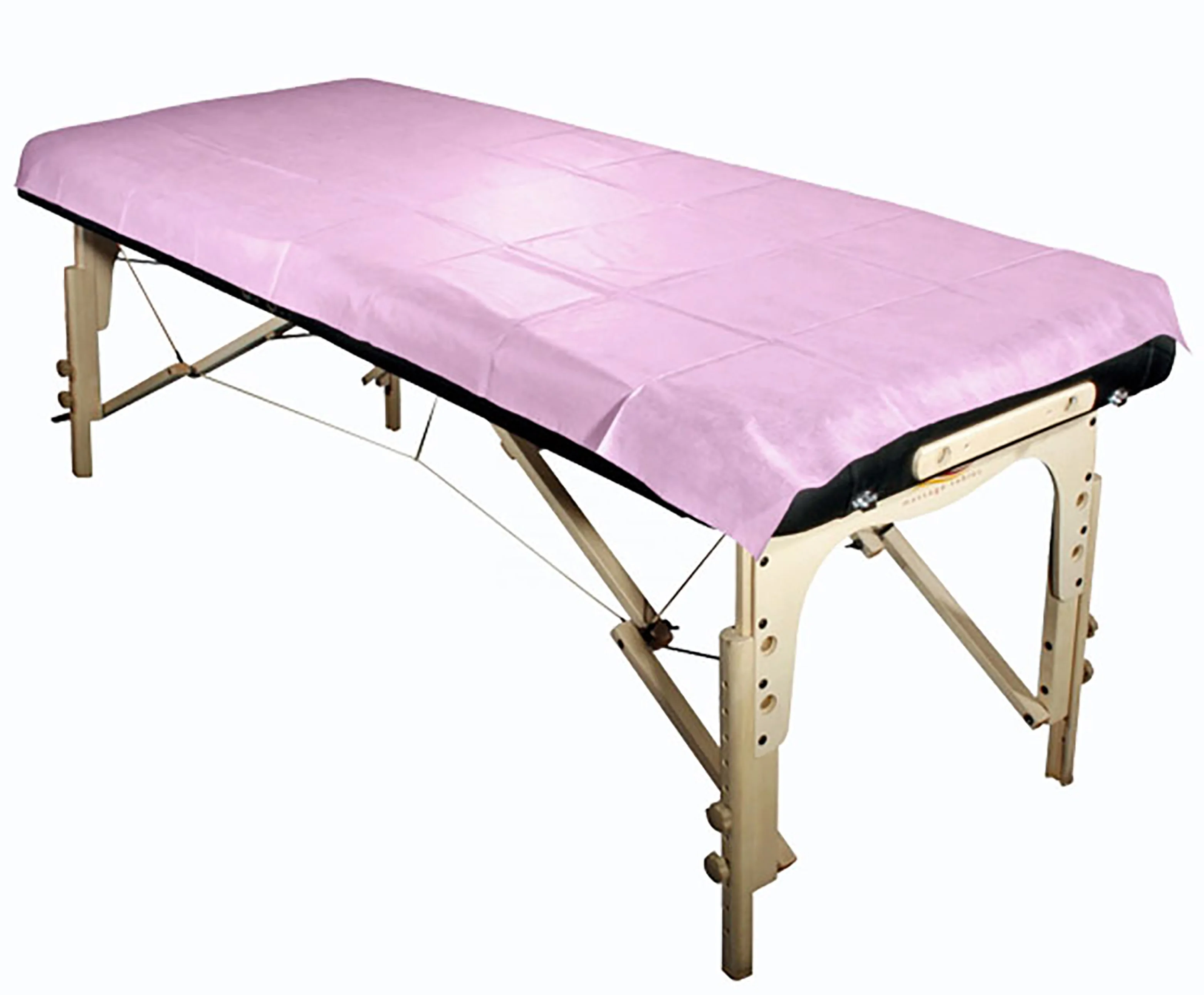 Disposable Wholesales Nonwoven PPE SMS Spa Blue White Pink Green Color Elastic On Four End Waterproof Hospital CE Bed Sheet