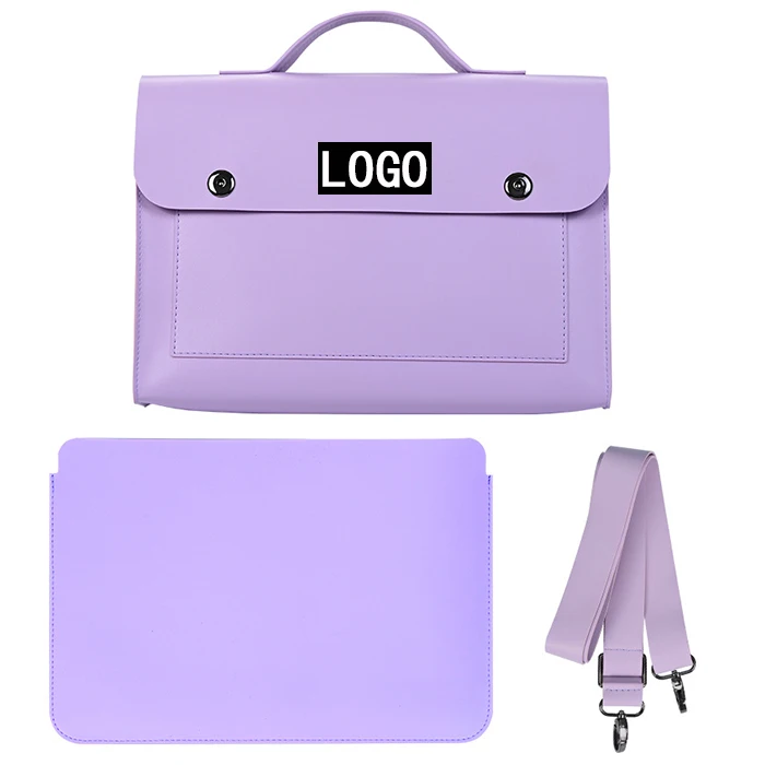 2021 new briefcase messenger bag women mini PU leather briefcase women laptop bag