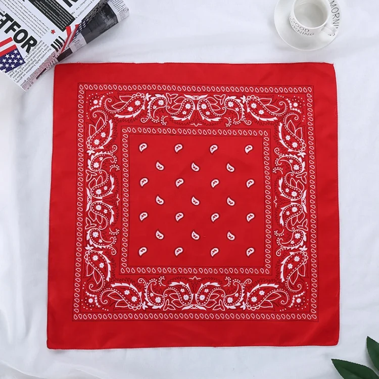 Wholesale Cheap Multifunctional Soft Sport Custom Paisley Organic Cotton Bandana For Sale