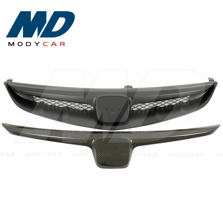  T-r стильная решетка из АБС и углеродного волокна для 2006-2010 Honda Civic Fd2 4dr