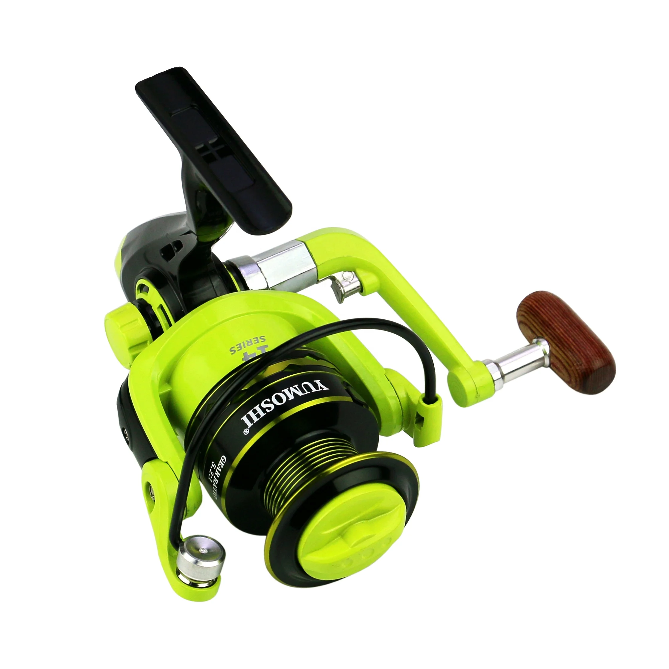 RISING Wholesale Good Price Fluorescent Color 5.2:1 Metal Wire Cup Pesca 2000-6000 Carrete De Fishing Spinning Reel