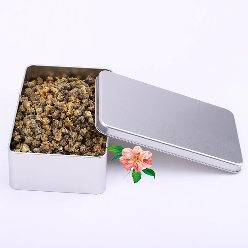 Manufacturer Custom Tinplate Box rectangular Flat Cover Tea tin box