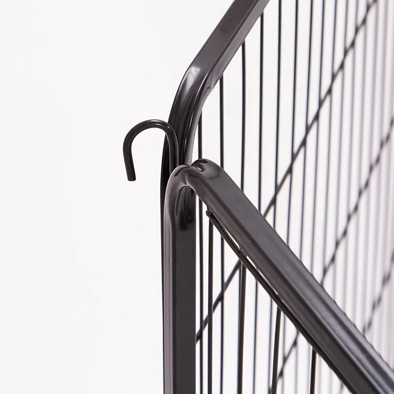 Большой Высокопрочный металлический манеж для собак 8 панелей