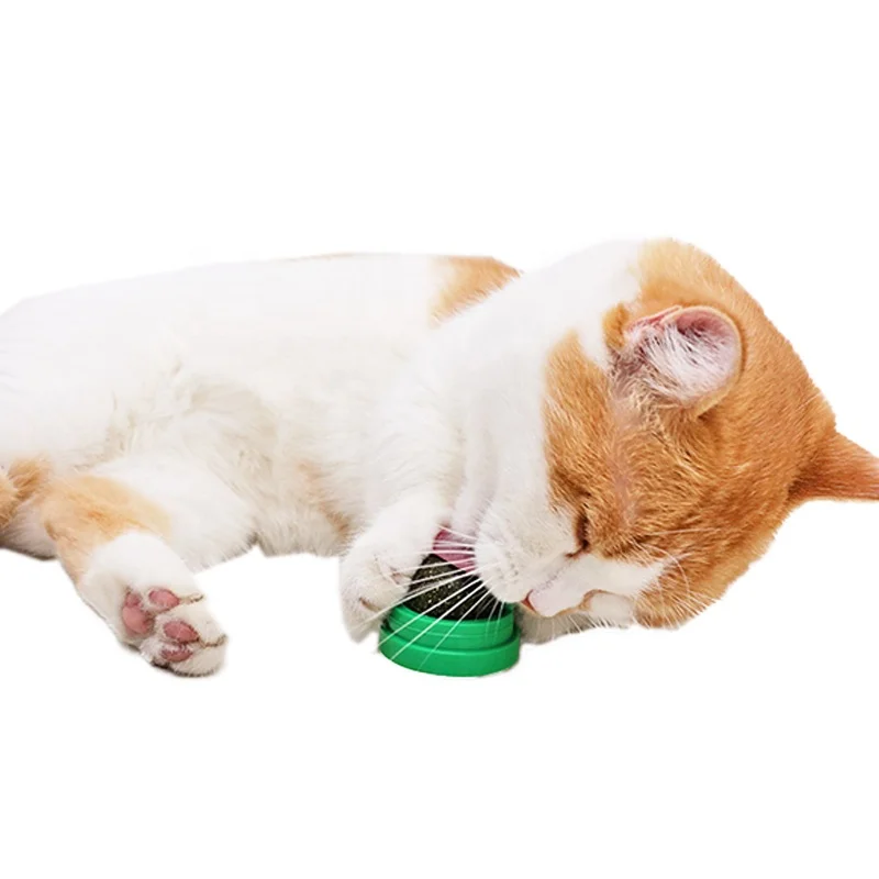 Новый натуральный шар кошачьей мяты, экологически чистый молярный зуб, вращающийся мяточный шар, вращающаяся игрушка для кошек