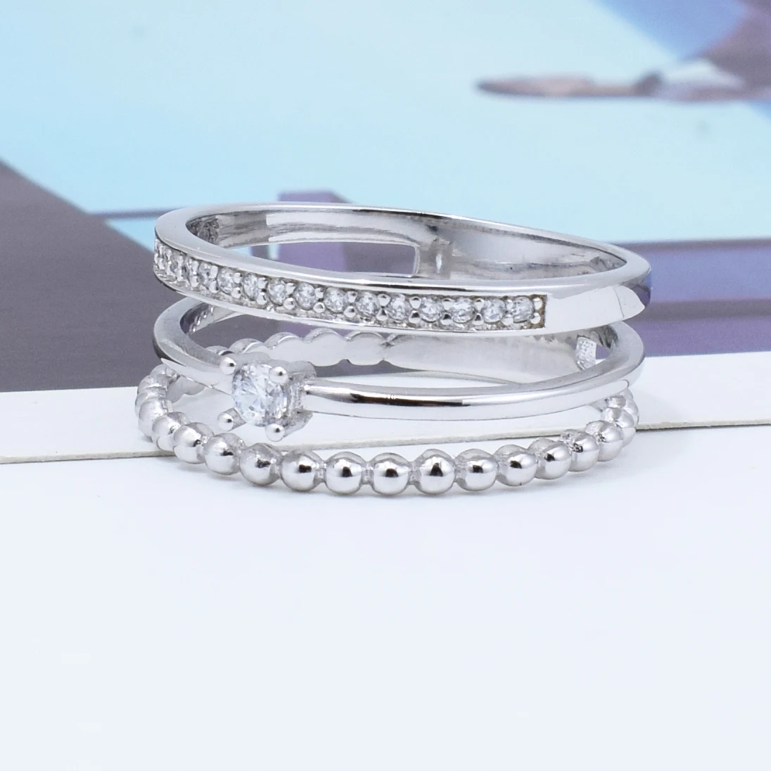 Simple fashion style best-selling 925 silver ring